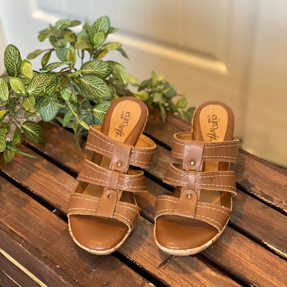 Eruosoft Wedge Sandal Heels - Picture 2 of 8